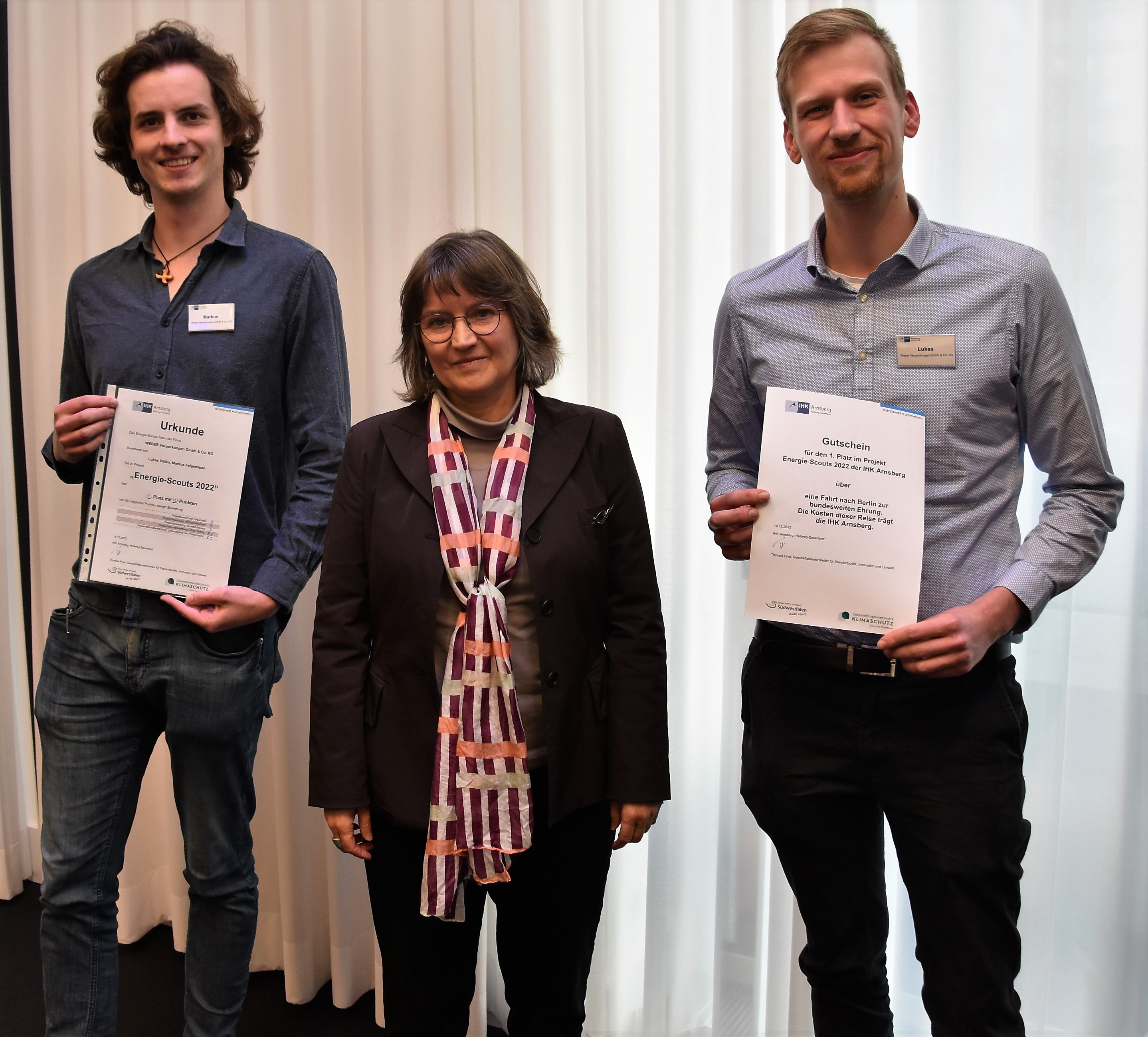 Energie-Scouts 2022 - 1. Platz Weber Verpackungen Energie-Scouts 2022 - 1. Platz Weber Verpackungen